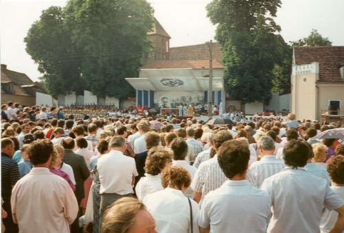 Przewiezienie relikwii, Pniewy, 28 maja 1989