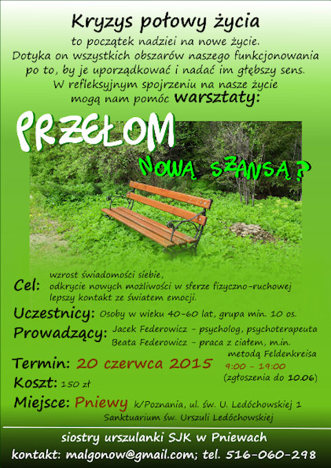 2015, Pniewy, Warsztaty: Przełom